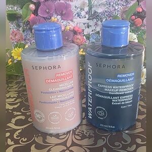 SEPHORA Micellar Cleansing Milk & Waterproof Makeup Remover Duo - Pink & Blue